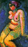 Alexei Jawlensky Seated Female Nude Spain oil painting artist